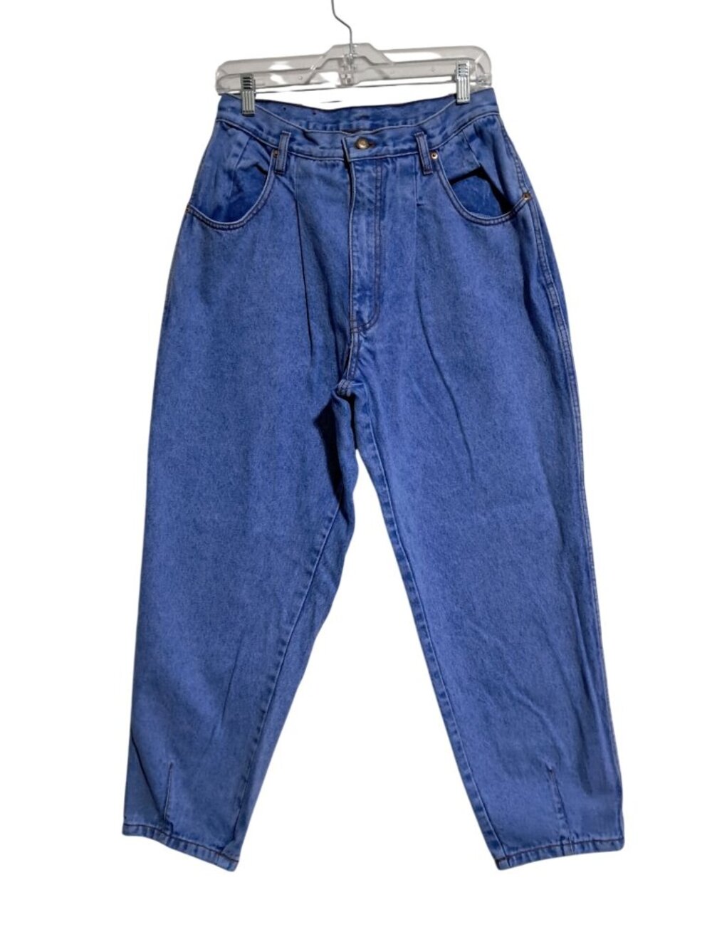 Vintage PS Gitano Jeans Womens Size 13 / 14 Pleated High-Waisted‎ Mom Jeans Blue